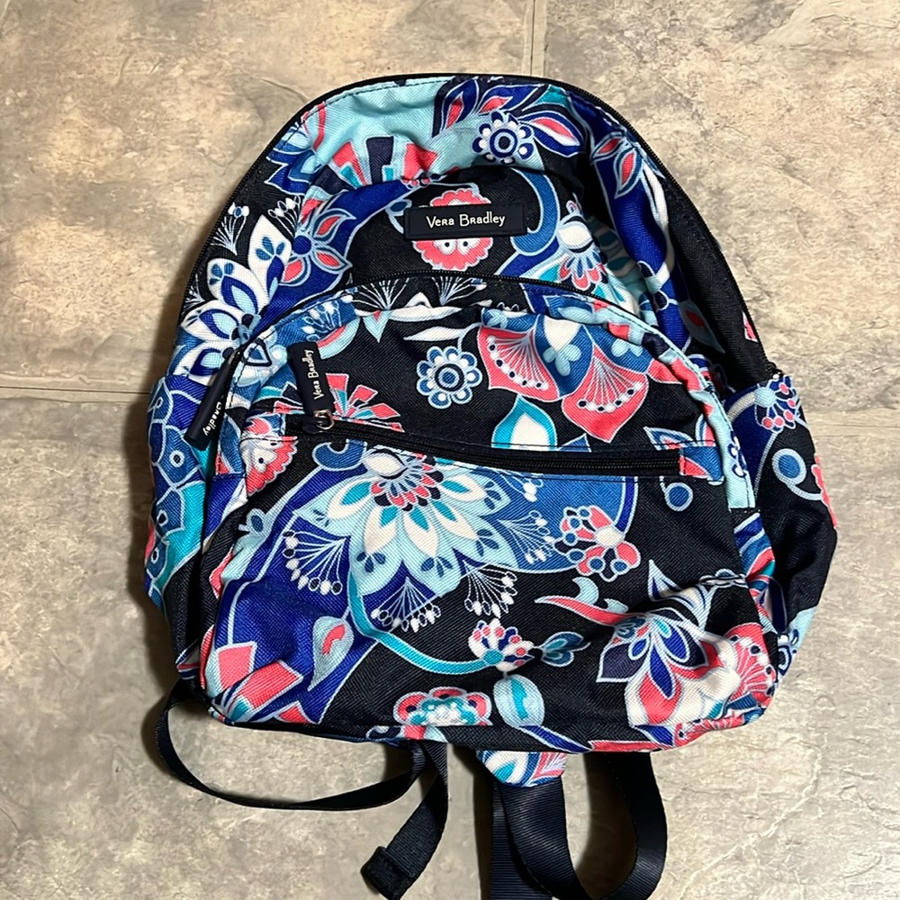 Vera Bradley Mini Backpack Retired Print Quilted Travel Bag